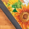 Collections Etc Beautiful Sunflower Trio Shaped Skid-Resistant Mat Large Yellow - 3 of 3
