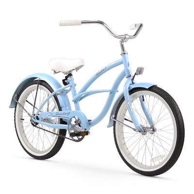 light blue cruiser bike