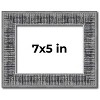 PosterPalooza | Photo Size Distressed Black Picture Frame - UV Acrylic, Foam Board Backing, Hanging Hardware - 2 of 4
