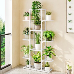 Zstar Plant Stand Indoor & Outdoor, Metal Tiered Shelf for Plants, Space-Saving Patio Plant for Home Decor, General Organization - 1 of 4