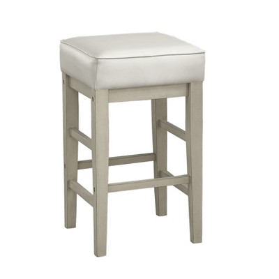 NicBex Dining Chairs Set of 2 Upholstered Chair Transitional Backless  Faux Leather Stools Counter Height Stools for Kitchen, Bedroom
