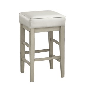 NicBex Dining Chairs Set of 2 Upholstered Chair Transitional Backless  Faux Leather Stools Counter Height Stools for Kitchen, Bedroom - 1 of 4