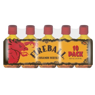 Fireball Cinnamon Whisky - 10pk/50ml Bottles