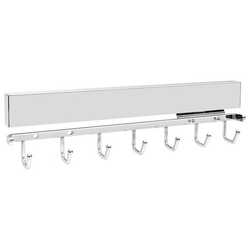 Rev-a-shelf Sidelines Cbrsl-14 14 Inch Pullout Sliding Deluxe Belt And Tie  Accessory Organization Rack Holder Hanger With 7 Hooks : Target