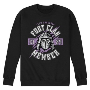 Men's - Teenage Mutant Ninja Turtles - Foot Clan Member Graphic Fleece Sweatshirt - 1 of 4