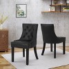 NicBex Small Upholstered Dining Chairs with Curved Legs,Modern Mid-Century Style Accent Chairs for Dining Room,Set of 2 - 3 of 4