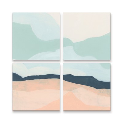 Trademark Fine Art June Erica Vess  Simplescape III 4 Piece Panel Set Art