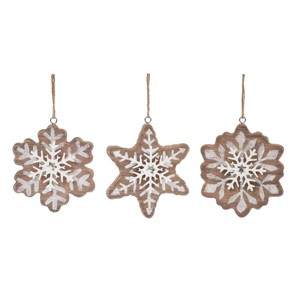 Gallerie II Gingerbread Snowflakes Set of 3 - 1 of 1