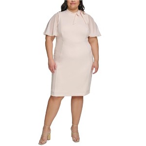 Calvin Klein Womens Solid Midi Dress - 1 of 1