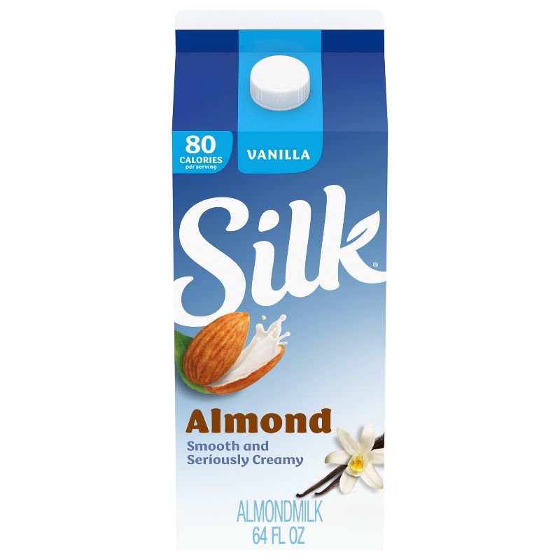 Silk Vanilla Almond Milk - 0.5gal, 1 of 8