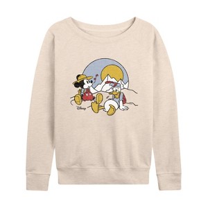 Women's - Disney - Mickey & Friends Lightweight French Terry Slouchy - 1 of 4