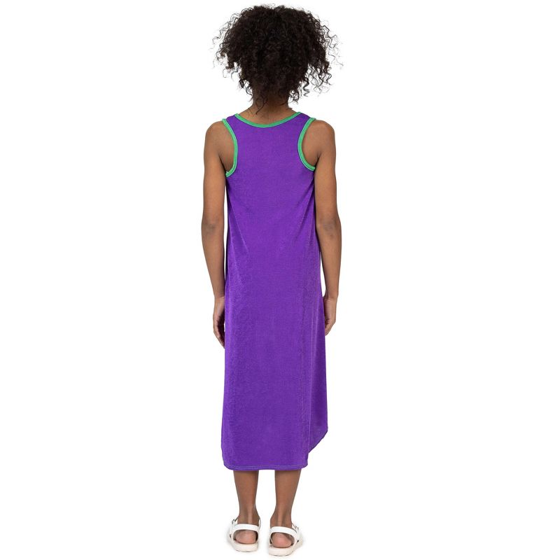 24sevenkid Girls Sleeveless Colorblock HighLow Knee Length Dress, 3 of 6