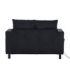 GDFStudio Cromwell Modern 56" Corduroy Upholstered Oversized Chaise Lounge with 3 Pillows and USB Charging - 4 of 4