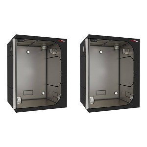 PHANTOM Cultivar GT55 5 by 5' All Steel Grow Tent with 200 Pound Weight Capacity, High Reflectivity Diamond Mylar, and Genuine SBS Zippers (2 Pack) - 1 of 4