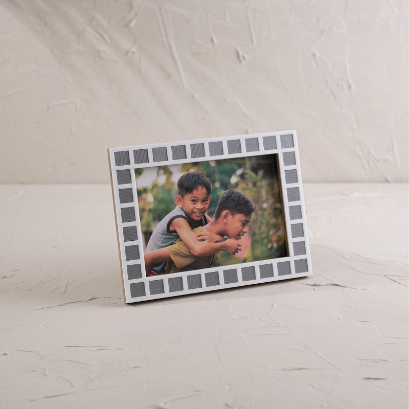 Tiled 5X7 Photo Frame Gray Acrylic, MDF & Glass - Foreside Home & Garden, 2 of 8