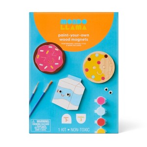 3ct Summer Craft Wooden Food Magnets Painting Activity Kit - Mondo