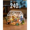 ROBOTIME Dreamy Garden House DIY Miniature House Kit Christmas Birthday Gifts for Boys & Girls, Multicolored, 9.6"*7.5"*7.5" - 2 of 4