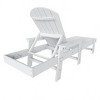 WestinTrends Dylan Adirondack Poly Reclining Chaise Lounge With Arms - 4 of 4