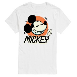 Men's - Disney - Mickey Peace Short Sleeve Graphic T-Shirt - 1 of 4