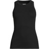 Lands' End Women's 2x2 Rib Crew Neck Tank Top - 2 of 2