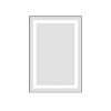 PAGED LED Bathroom Mirror with Front and Backlight, Wall Mounted Vanity Mirror with Aluminum Frame, Anti-Fog, Memory, 3 Colors - 2 of 4