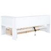 NicBex Twin Size Daybed 86" L Modern Wooden Bed Frame with Drawers, Storage Cabinets and Ports for Bedroom, Living Room, No Box Spring Required, White - 4 of 4