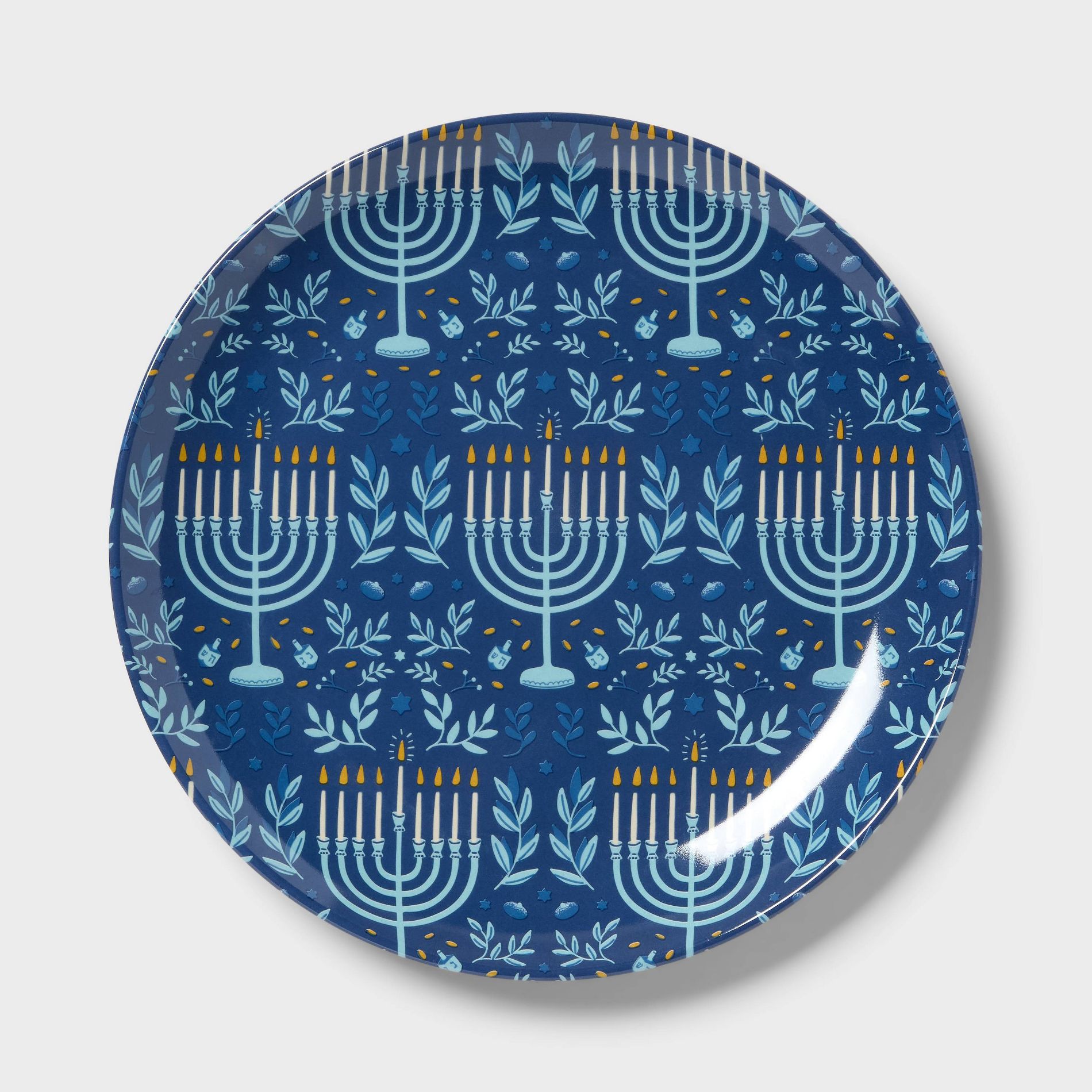 9" Melamine Menorah Dinner Plates - Spritz™