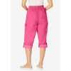 Woman Within Plus Size Petite Convertible Length Cargo Capri/Bermuda - 3 of 4