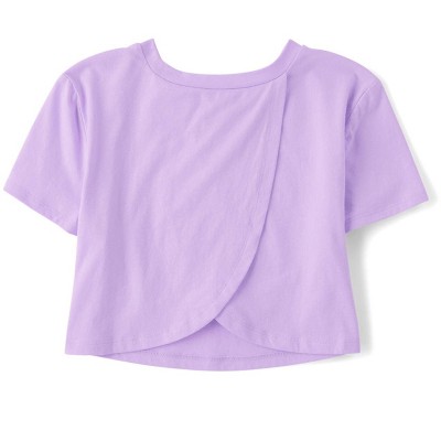 The Children's Place Girls Short Sleeve Tulip Top Purple M (7/8) — фото 4