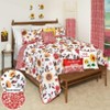 The Lakeside Collection Jacobean Sunflower Quilt Ensemble - Full/Queen Quilt - 4 of 4