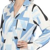 Women's Printed Satin Pajama Set -White Mark - 4 of 4
