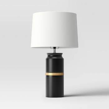 Ceramic and Wood Table Lamp (Includes LED Light Bulb) - Threshold™
