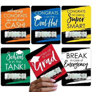 Big Dot of Happiness Best Is Yet To Come Assorted Grad - DIY Graduation Cash Holder Gift - Funny Money Cards - Set of 6 - 1 of 4