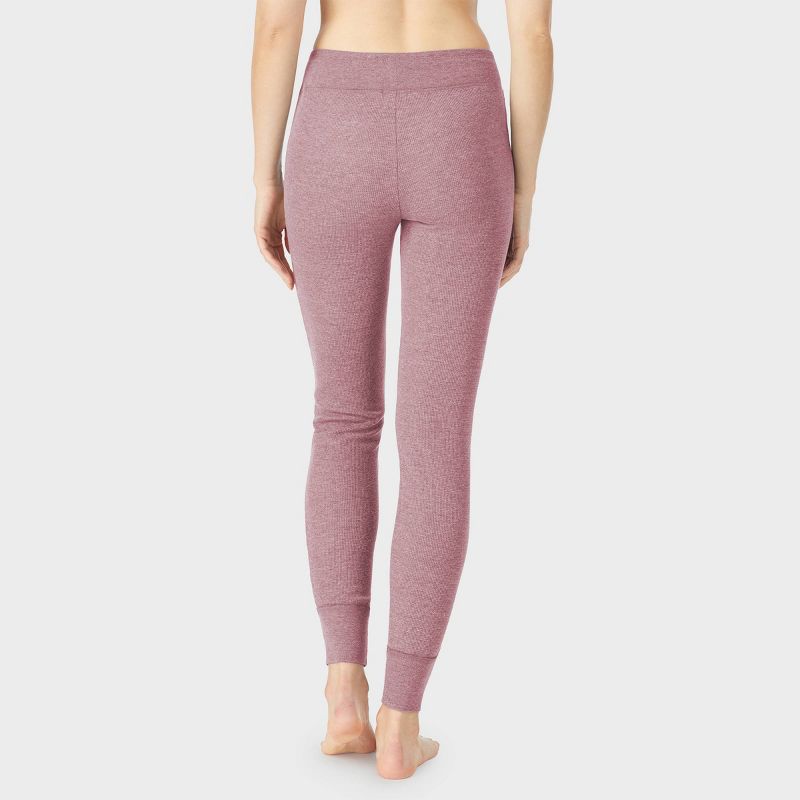 Warm Essentials by Cuddl Duds Women's Waffle Thermal Leggings, 2 of 3