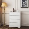 KTMBDW 4 Drawer Dresser, Dresser Modern Storage Chest of Drawers 25.5L x 15.7W x 38.3H in, Storage Cabinet with 4 Drawers for Living Room, Bedroom - 4 of 4