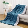 Heated Blanket Electric Throw Soft Reversible Flannel Heating Blankets for Couch, 5 Heat Settings - 3 of 4