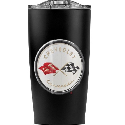 Chevy Chevy 1953 Vintage Corvette Emblem Steel Tumbler 20oz Coffee Travel Mug