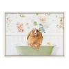 Kate & Laurel All Things Decor 18"x24" Sylvie Pudgy Bunny in Floral Bubble Bath Wall Art by Amy Peterson Art Studio White - 2 of 4