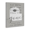 Stupell Industries Till It's Gone TP Bathroom Sign Canvas Art - 2 of 4