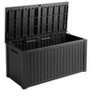 Wooakway 180 Gallon Waterproof All-Weather Storage Box Deck Box Indoor and Outdoor Use - 3 of 4