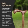 Brazos Handcrafted Wood Walking Cane, Twisted Walnut, Derby Style Handle, for Men & Women, Made in the USA, 34" - 3 of 3