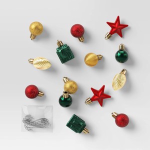 25ct Assorted Shatter-Resistant Christmas Tree Ornament Set - Wondershop™ - 1 of 4