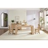 CAVINAS 63" Rectangular Dining Table for 4-6 People,Wooden Table with Full MDF Top,Sturdy Wood Legs,Kitchen Table for Dining Room,Living Room - 2 of 4