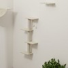 TopComfy Pet Tower Wall Mounted Cat Furniture 4 Piece Set Floating Perches Space Saving Climber Indoor Pet Toy for Cats, Beige, 13.7"*14.6"*9.5" - 4 of 4