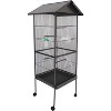 A birdcage with rolling brackets provides spacious space for long tailed parrots, parrots, parrots, and pigeons - 2 of 4