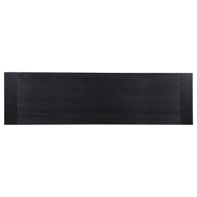 Newport Black Trestle Industrial Dining Bench