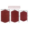 Waterford Collection Tufted Bath Rug, Extra Soft and Absorbent, Non-Slip Bath Mats, Machine Washable bath rugs for Bathroom, 3 Piece Set, Red - 3 of 4