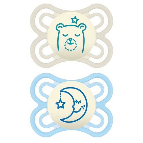 MAM Night Pacifiers (2 Pacifiers & Sterilizing Box), MAM Pacifiers 0-6  Months, Best Pacifier, 2 Count - Fred Meyer