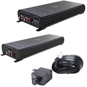 Wavtech Link700.4plus 700 Watt 4-Channel Amplifier, Wavtech link1000.1mini - 1000 Watt Mono Amplifier, and Wavtech linkRC - Remote level control (R... - 1 of 4