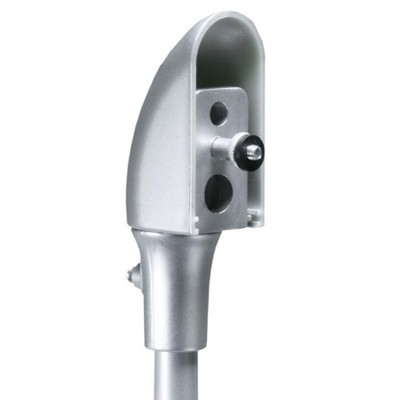 Adjustable Silver Satellite Speaker Floor Stands (Pair)